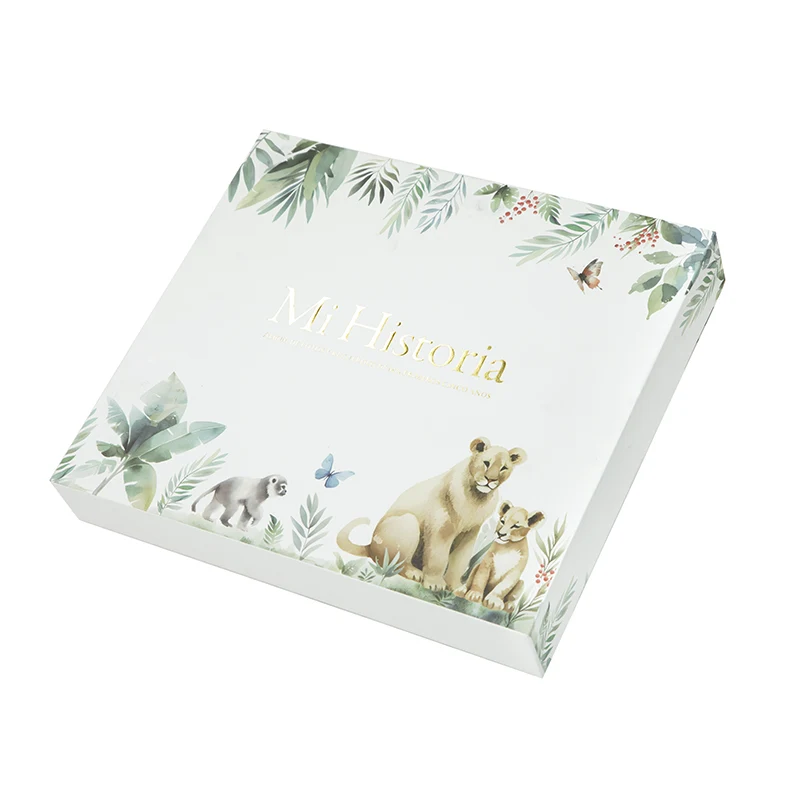 Kovakantinen muistikirja vauvan päivittäiseen kasvuun